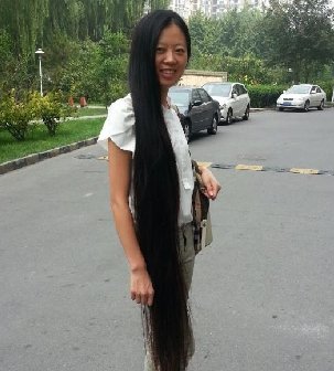 北京长发女梁馨水1.5米长发回顾
