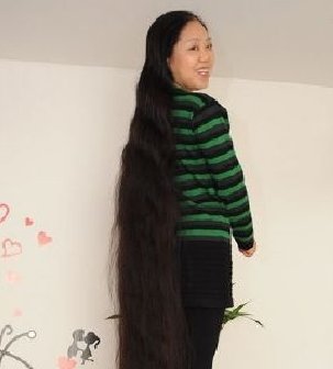 陕西西安长发女葛淑凤2.35米长发回顾