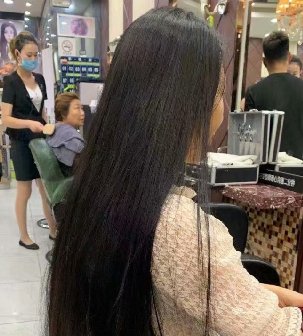 少妇在理发店剪下52公分秀发-Sephiroth1013#
