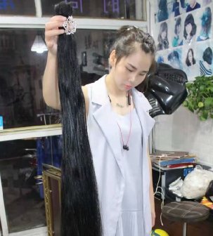 上海美女剪下的1.6米超长秀发-狠狠爱李4074#