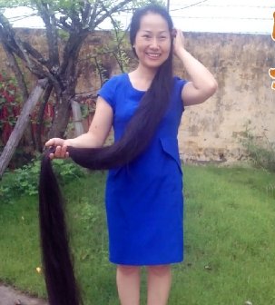 越南游玩时偶遇越南第一长发女黄氏兰