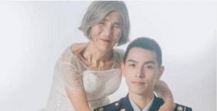 24岁小伙和85岁老太拍婚纱照，网友：带着疑或而来，带着泪水离开