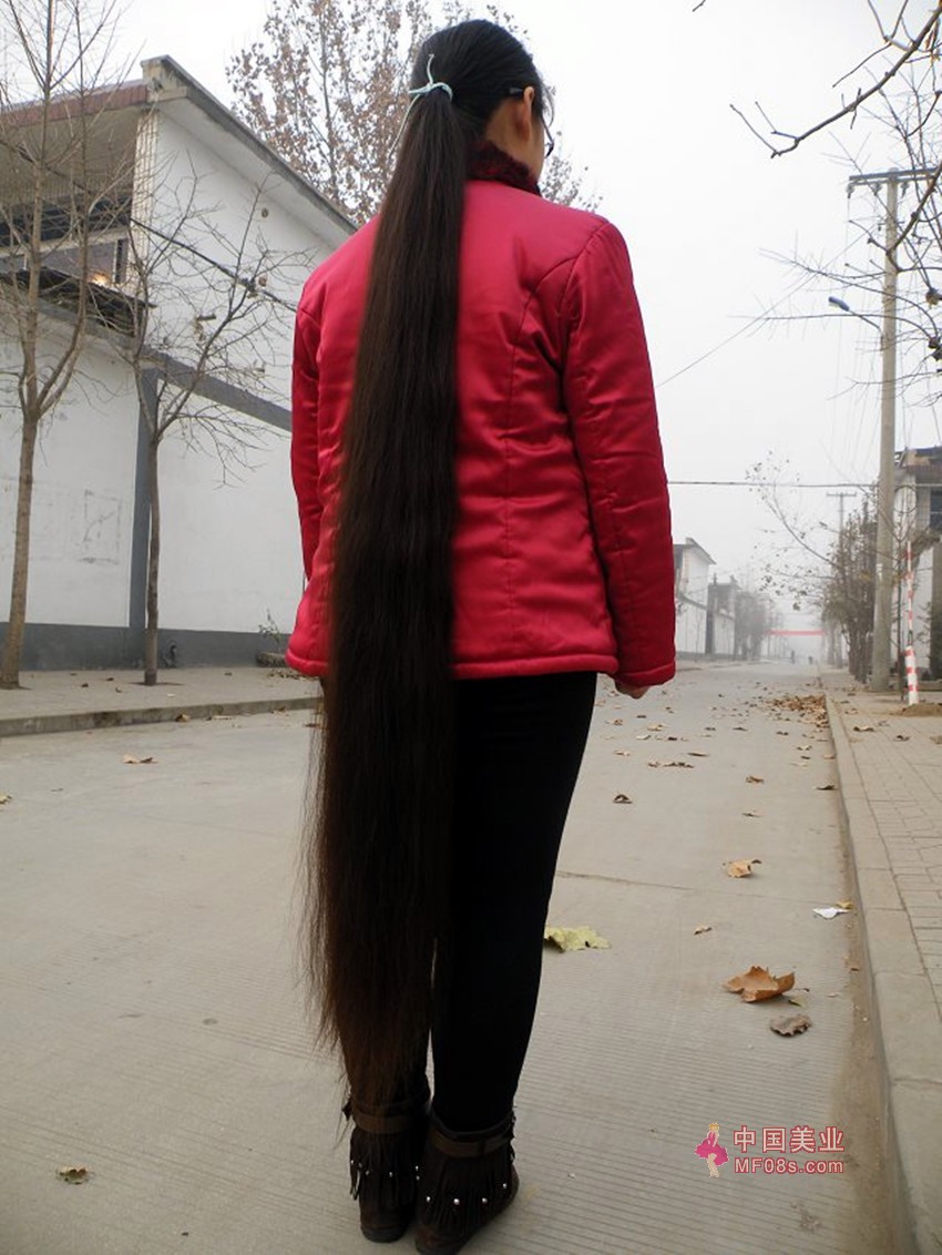 剪下姑娘1.4米柔顺长发(12)